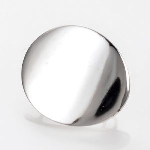 BASE DE ARETE OVAL PLATEADO
