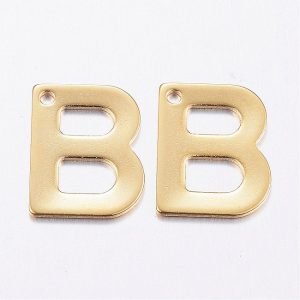 DIJE LETRA DE ACERO "B"