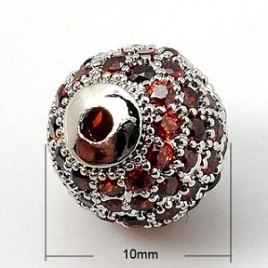 SEPARADOR DE CIRCONIO ROJO 10 MM