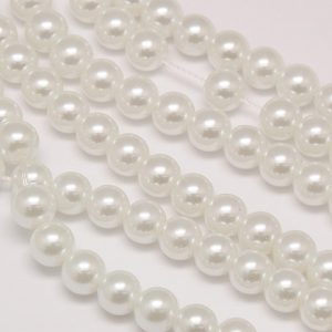 PERLA DE VIDRIO BLANCO 6
