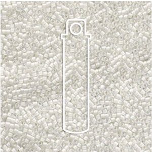 MIYUKI DELICA 11/0 LINED WHITE AB