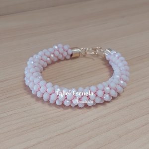 Pulsera Kumihimo con cristales