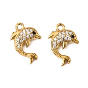 DIJE DELFÍN ZIRCÓN