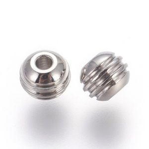 SEPARADOR REDONDO PLATEADO 6 MM